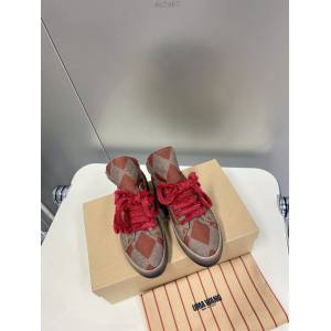 UMAWANG2022春夏帆布鞋 鞋舌褶皺休閒板鞋高幫鞋 dx2467