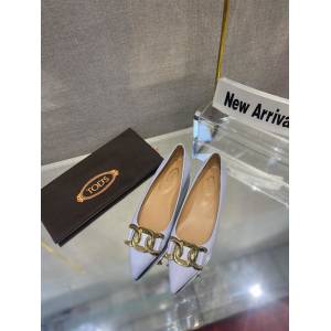 Tod‘s2022年最新款單鞋女士尖頭皮鞋 Tods這款芭蕾舞平底鞋 dx2474