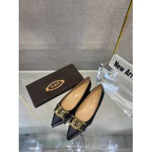 Tod‘s2022年最新款單鞋女士尖頭皮鞋 Tods這款芭蕾舞平底鞋 dx2477
