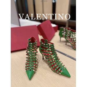 Valentino專櫃原版華倫天奴春夏新款經典五金裝飾女士高跟涼鞋 dx2939