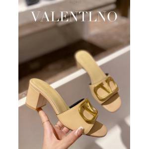 Valentino專櫃原版華倫天奴春夏新款女士拖鞋高跟涼拖鞋 dx2952