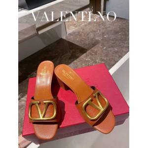 Valentino專櫃原版華倫天奴春夏新款女士拖鞋高跟涼拖鞋 dx2954