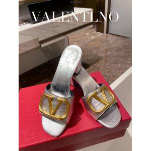 Valentino專櫃原版華倫天奴春夏新款女士拖鞋高跟涼拖鞋 dx2955