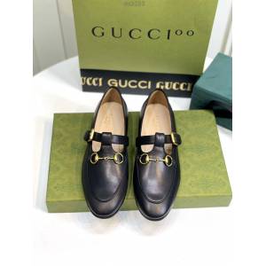 gucci古馳經典版型馬銜扣單鞋 平底鞋皮鞋 dx3283