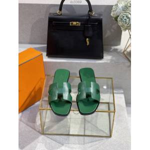 Hermes愛馬仕2022新色中底全包高版本純手工鞋 經典款H女士拖鞋 dx3369