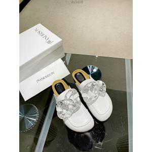 JW Anderson Chain Loafer穆勒透明樹脂扣穆勒鞋 女士半拖鞋 dx3458