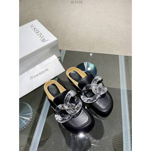 JW Anderson Chain Loafer穆勒透明樹脂扣穆勒鞋 女士半拖鞋 dx3459