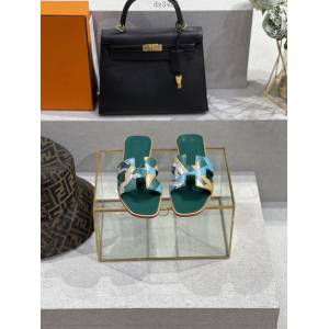 Hermes經典女士拖鞋 愛馬仕2022新色高版本純手工鞋頂級產品愛馬仕H拖鞋 dx3486