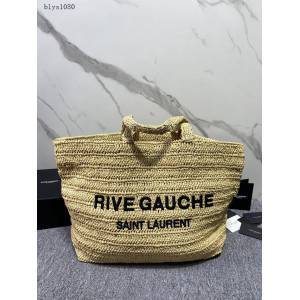 YSL專櫃新款手工鉤針編制女包 聖羅蘭SAINTLAURENT棉草托特包包 688864 blys1080