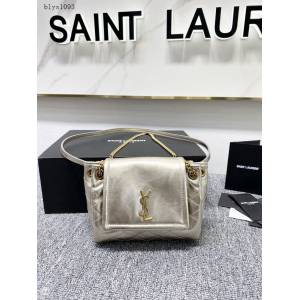 YSL專櫃新款肩背女包 聖羅蘭mini nolita小羊皮百搭鏈條包 672838 blys1093