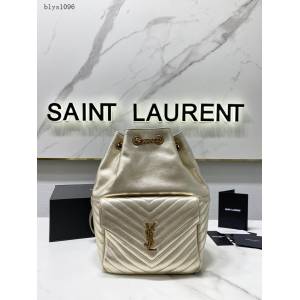 YSL專櫃新款小羊皮雙肩包 聖羅蘭翻蓋口袋女士後背包 672609 blys1096