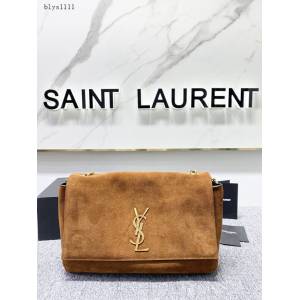 YSL專櫃新款平紋磨砂皮兩面用肩背包 聖羅蘭南非牛皮兩面用鏈條女包 553804 blys1111