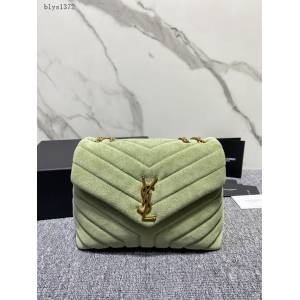 YSL專櫃新款Y字形拼接縫合女包 聖羅蘭經典麂皮中號長方形信封挎包 392277 blys1372